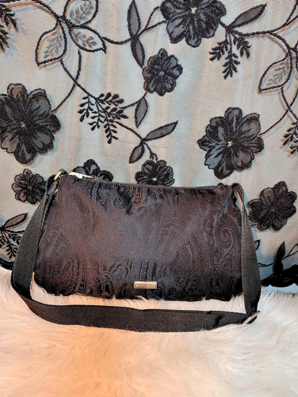 ETRO Black Paisley Shoulder Bag | Made in Italy